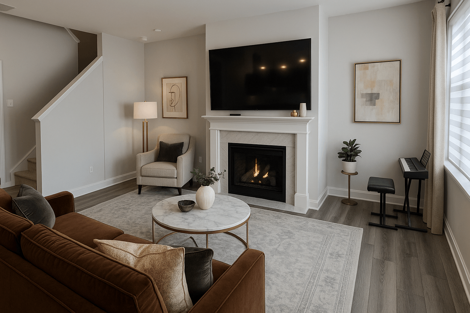 Living room after MACCOVA redesign